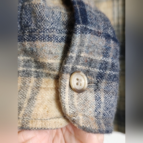 Vintage Woolrich Wool Plaid Button-Up Shirt - Picture 2 of 4